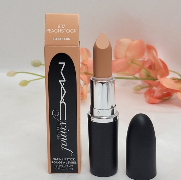M•A•Cximal Sleek Satin Lipstick in Peachstock BNIB - Picture 6 of 11